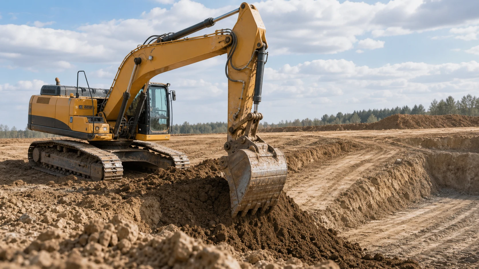 Технология работы экскаватора: рабочий цикл, проходки и уклон
