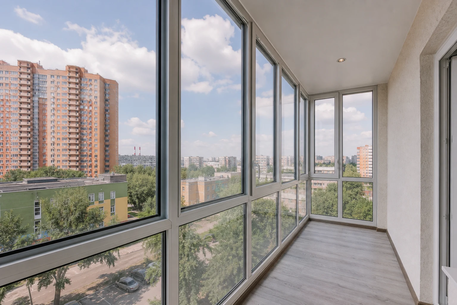 Панорамное остекление балкона